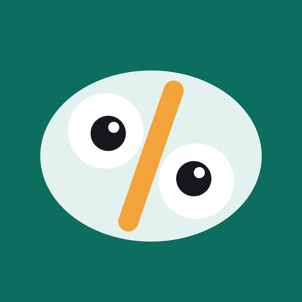 CalcOwlator app icon, light